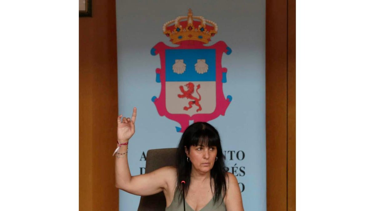 Fernández Caurel en el pleno. F. OTERO P.