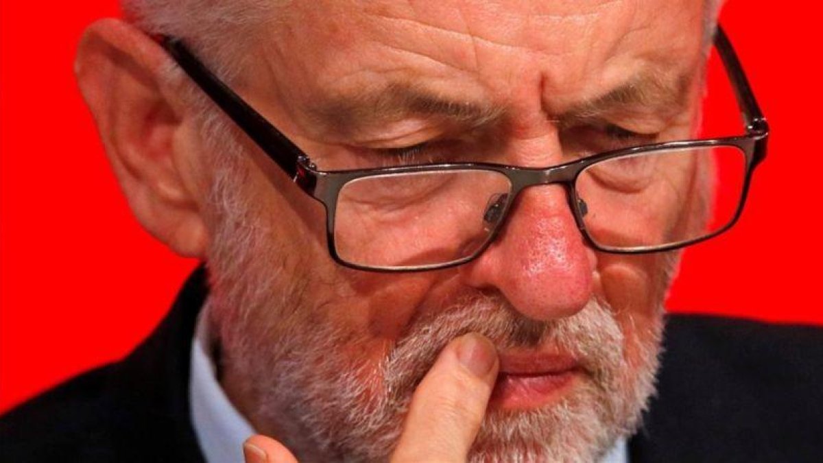 Jeremy Corbyn, en la conferencia anual del Partido Laborista, el 25 de septiembre del 2018 en Liverpool.