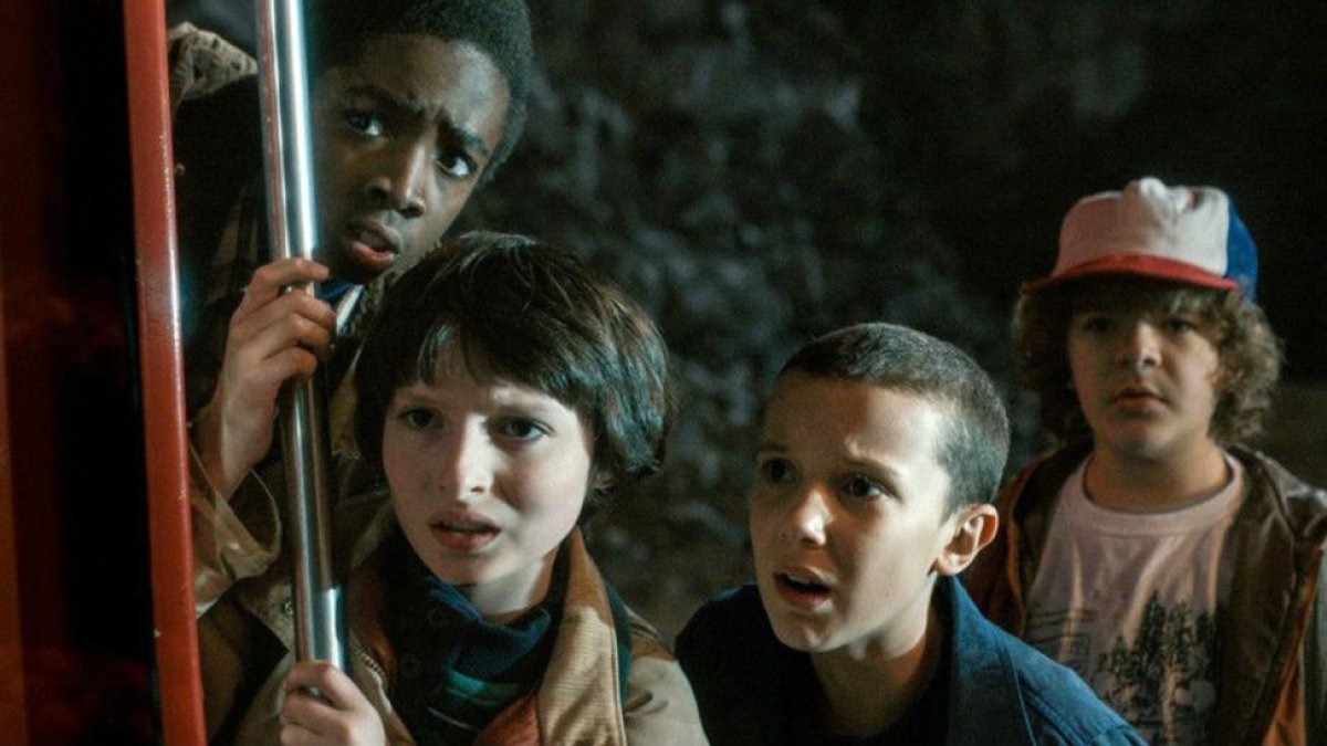 Escena de la primera temporada de la serie Stranger Things.O