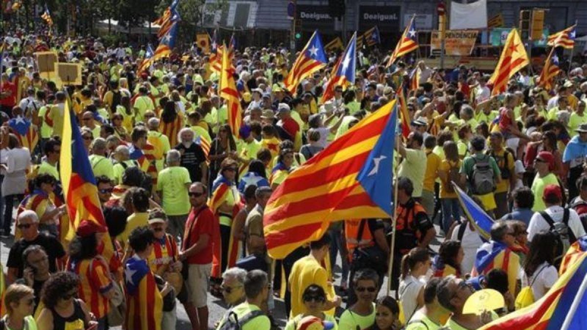 Manifestacion de la Diada del 2017.