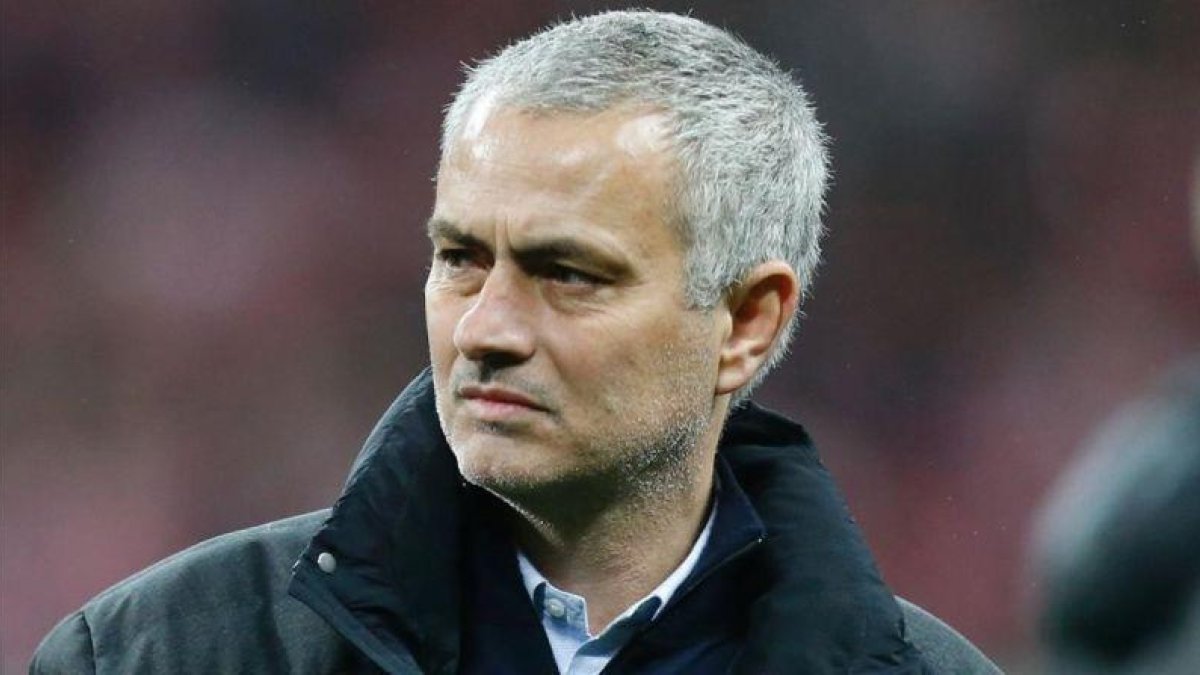 Jose Mourinho, entrenador del Manchester United.