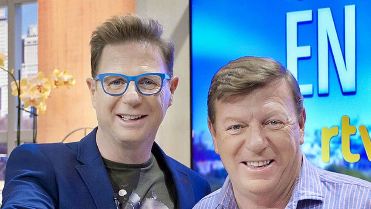 Los Morancos, Jorge y César Cadaval, en una aparición televisiva