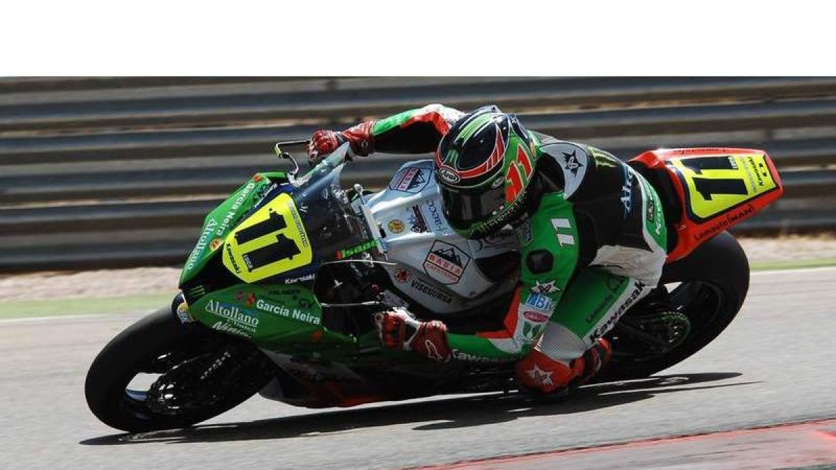 Isaac, durante una carrera