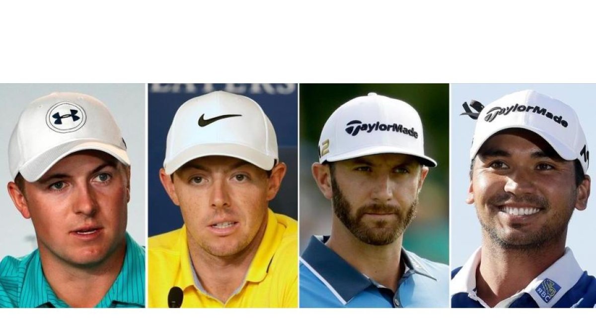 Jordan Spieth, Rory McIlroy, Dustin Johnson y Jason Day.