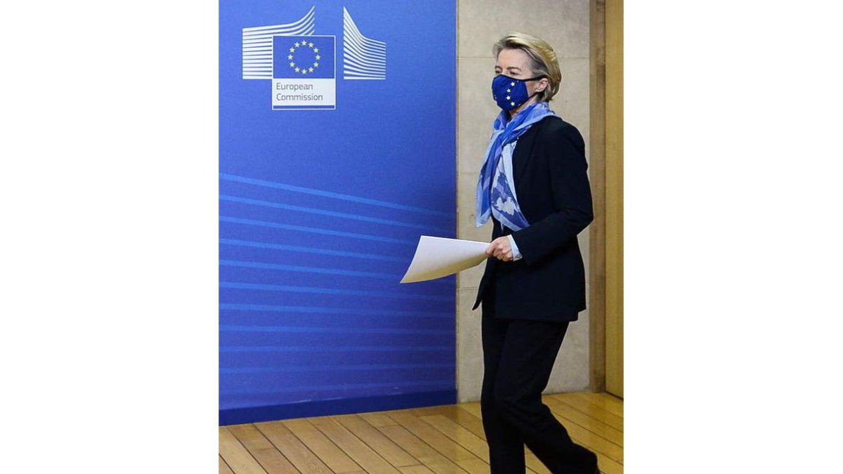 Ursula von der Leyen en Bruselas. JOHANNA GERON