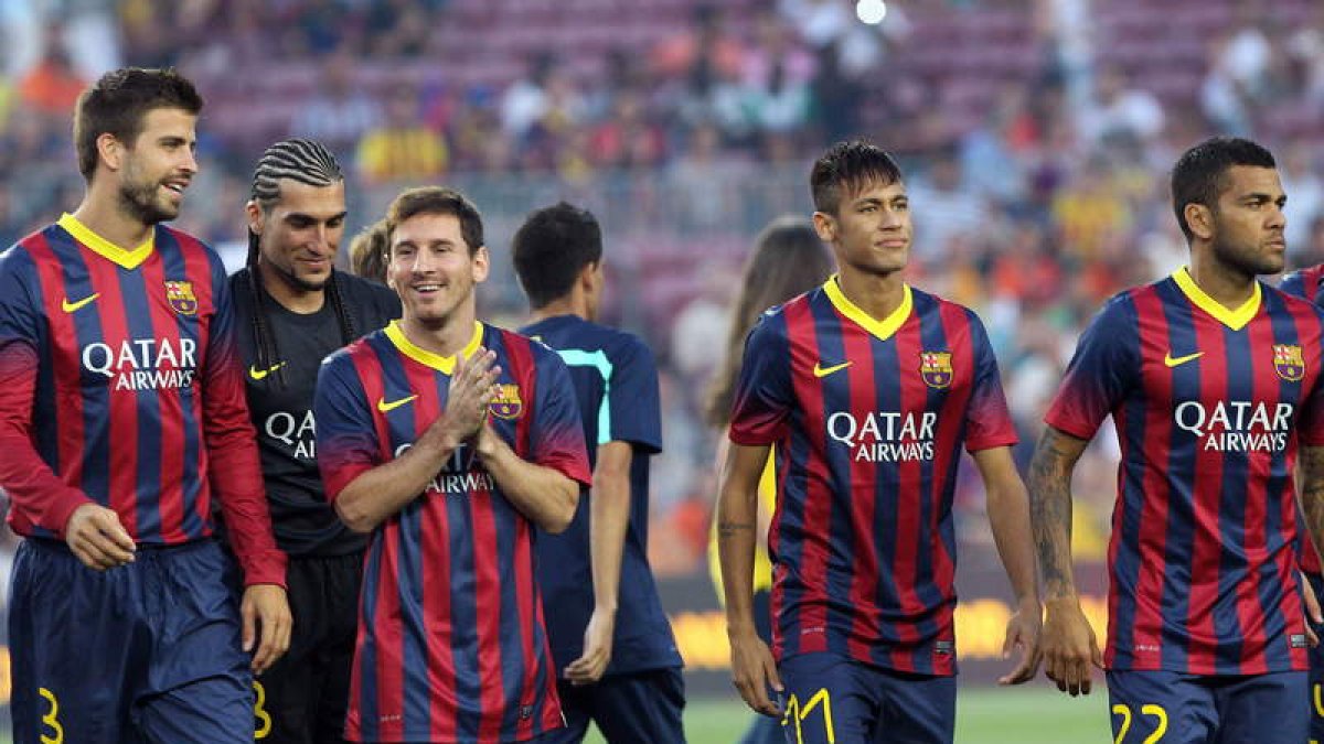 Messi y Neymar deleitaron a los aficionados durante los 17 minutos que coincidieron en el campo.