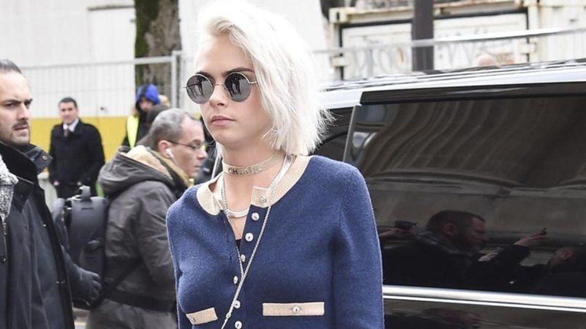 Cara Delevinge, la semana pasada en París.