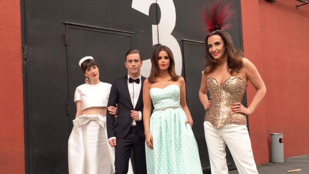 Natalia Ferviú, Pelayo Díaz, Marta Torné y Cristina Rodríguez.