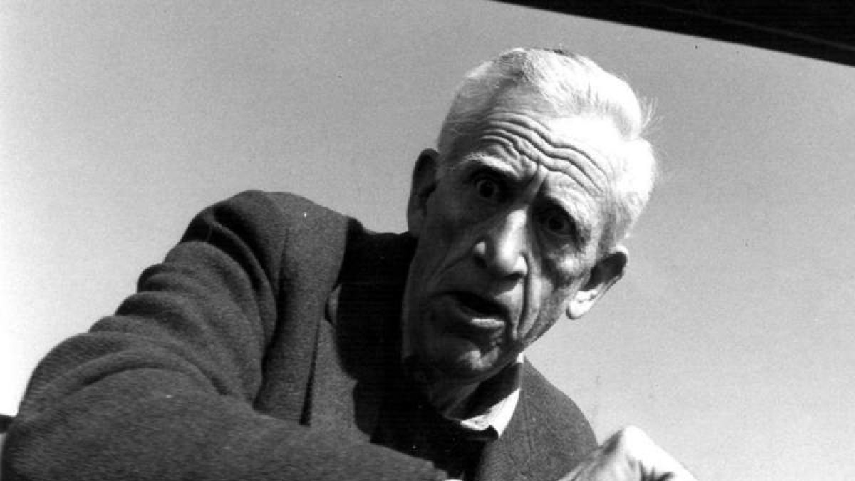 Una de las pocas imágenes del esquivo J.D. Salinger, agrediendo al fotógrafo que la tomó.
