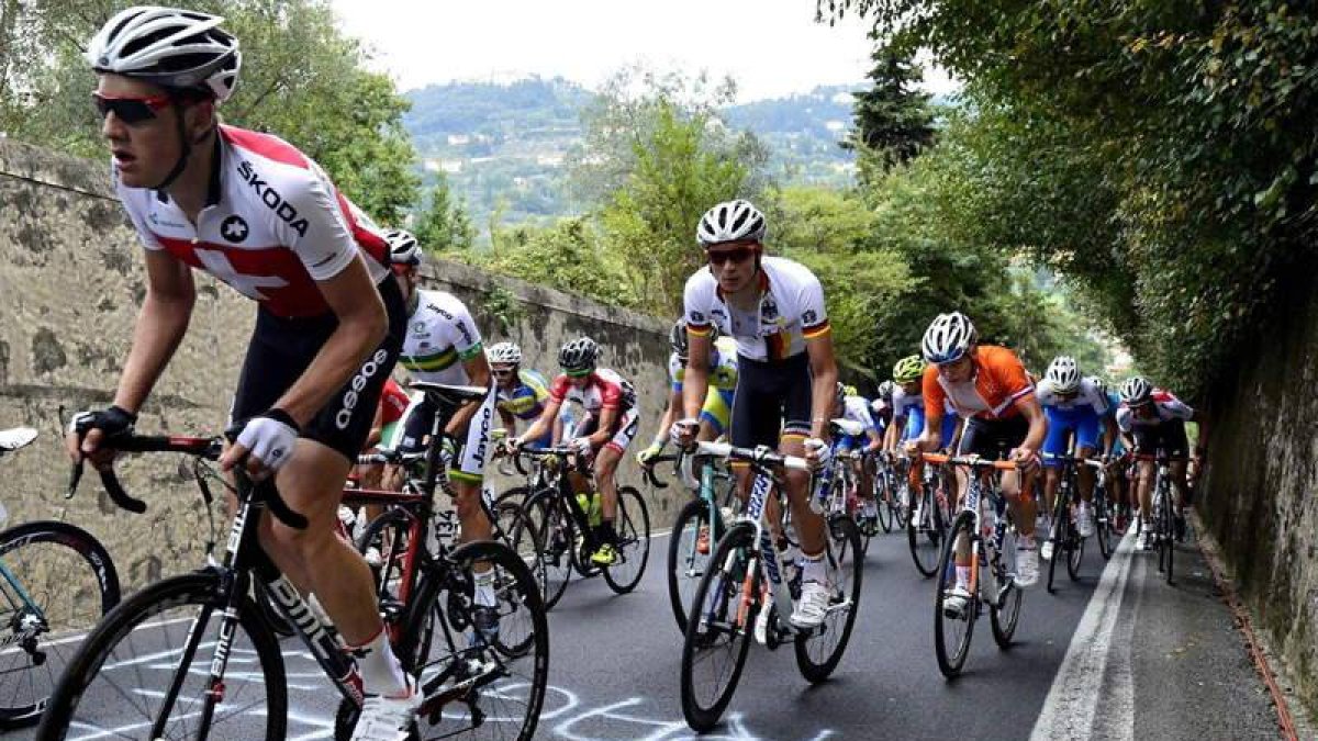 La imagen recoge la disputa del Mundial de ciclismo desarrollado en Florencia hace dos meses.