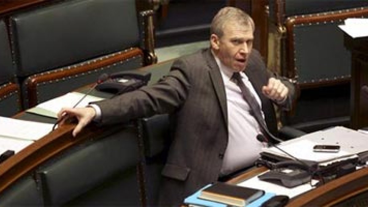 El primer ministro belga, Yves Leterme, fotografiado en la Cámara Federal
