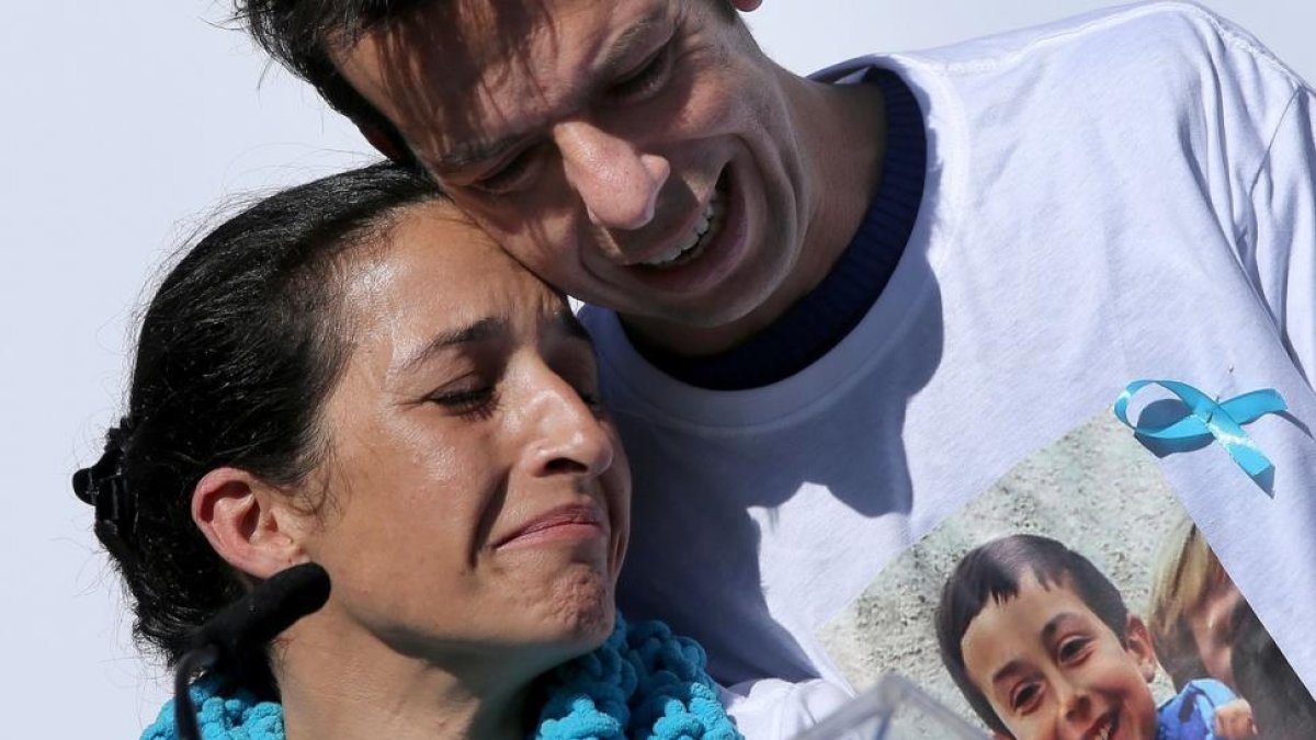 Patricia Ramírez y Ángel, los padres de Gabriel Cruz.