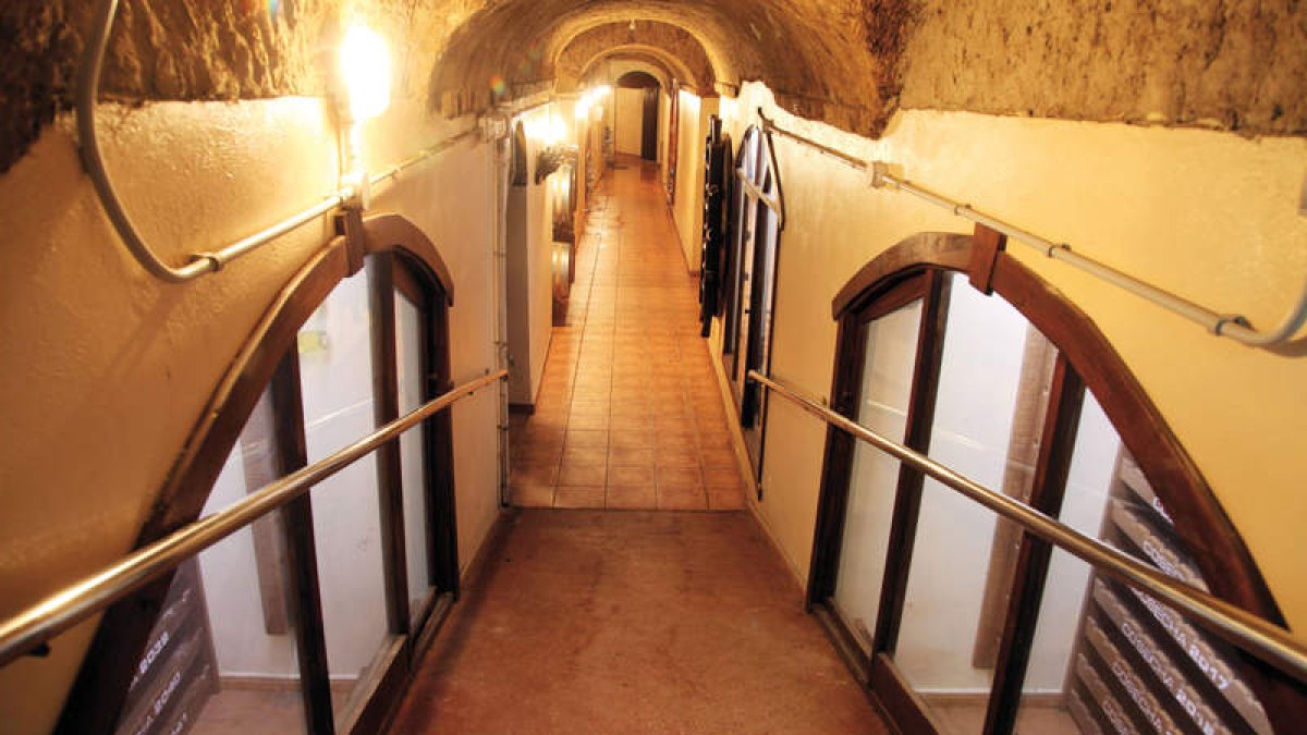 Espectacular entrada a las instalaciones de Bodega Palomares, que desde la ubicación histórica ha registrado grandes mejoras.