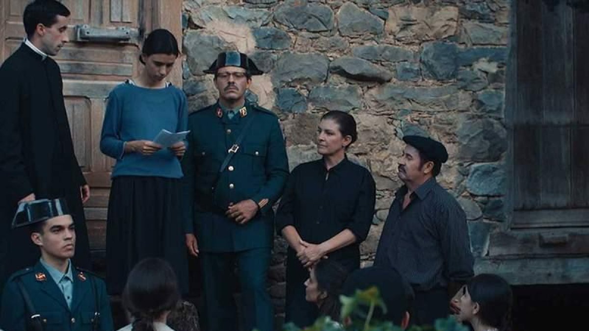 Una de las escenas de esta película rodada en escenarios de Cantabria.