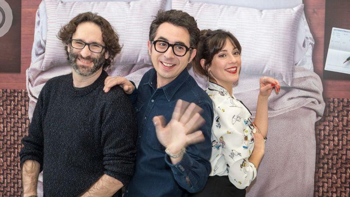 Berto Romero, Eva Ugarte y Carlos Therón, presentan la sèrie Mira lo que has hecho.