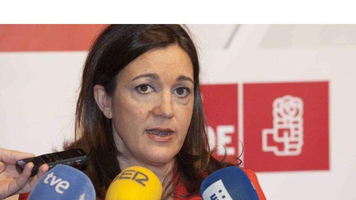 Soraya Rodríguez, durante una rueda de prensa.