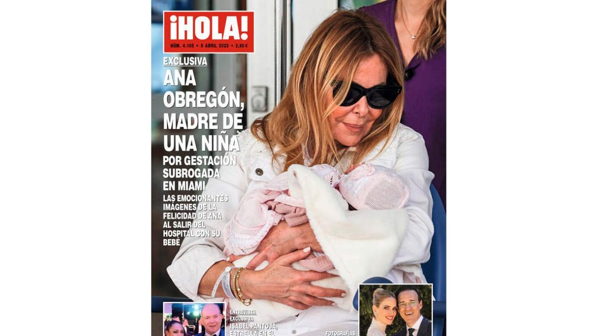 La revista ¡Hola! publicó la foto en exclusiva. EFE