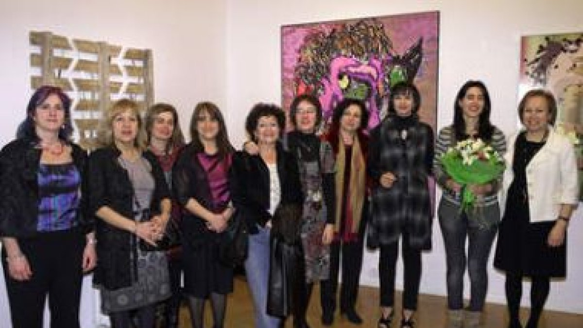 Las artistas del colectivo Nosotras.