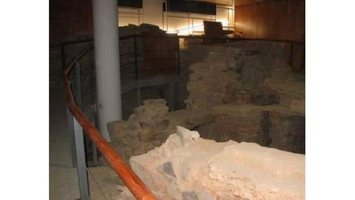 Vista parcial de las termas menores en una imagen de archivo