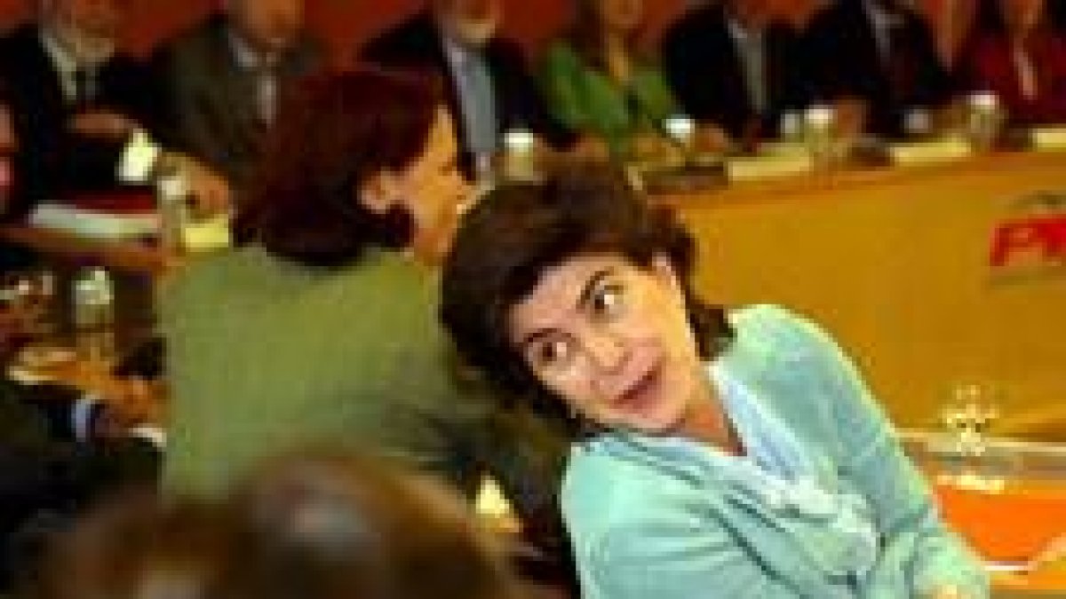 María San Gil, durante la reunión de la Ejecutiva del PP celebrada ayer en Madrid