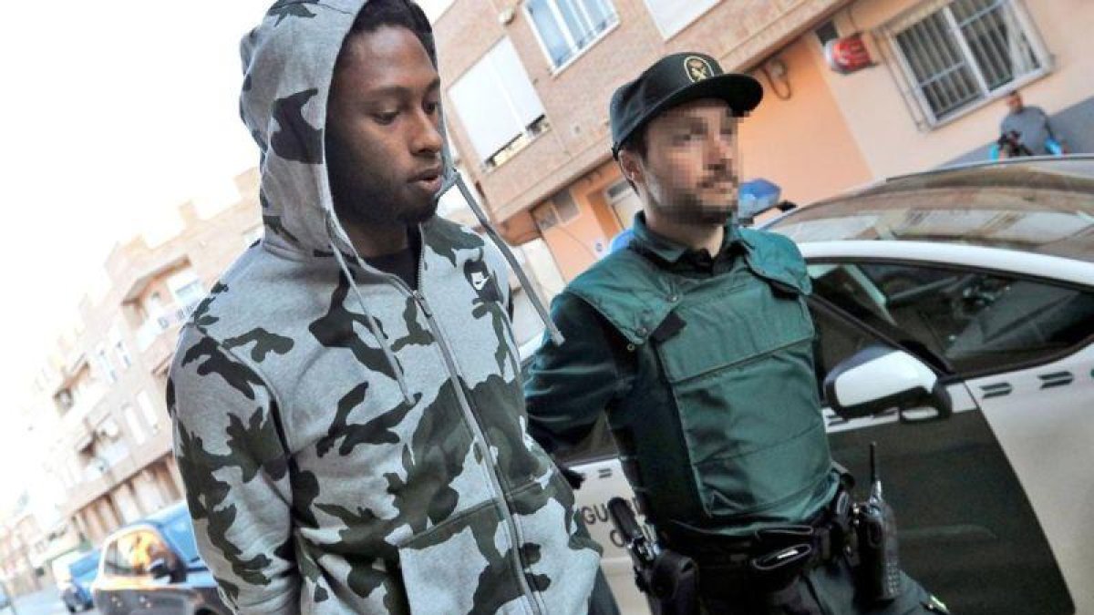 Rúben Semedo a su llegado al juzgado número 6 de Llíria (Valencia).