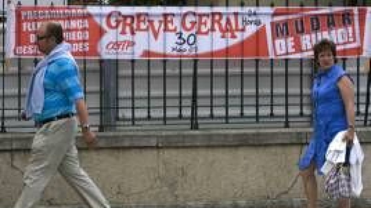 El sector del transporte fue uno de los más afectados por el paro general de ayer en Portugal