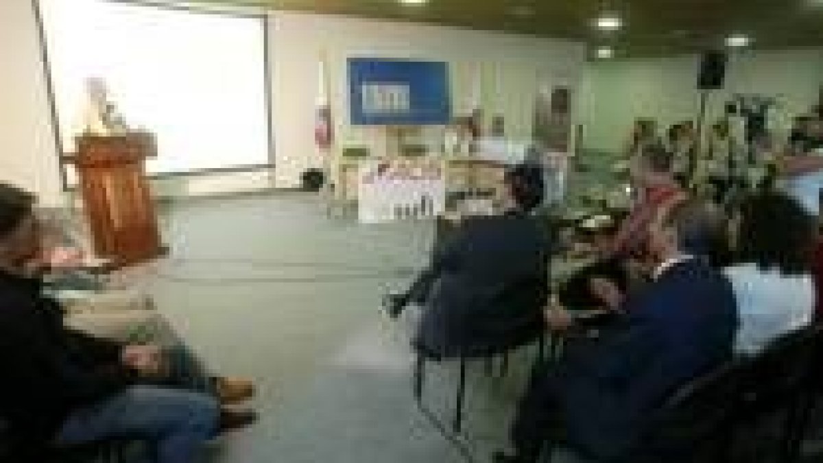 El presidente Agustín Montoya, en un momento de su intervención