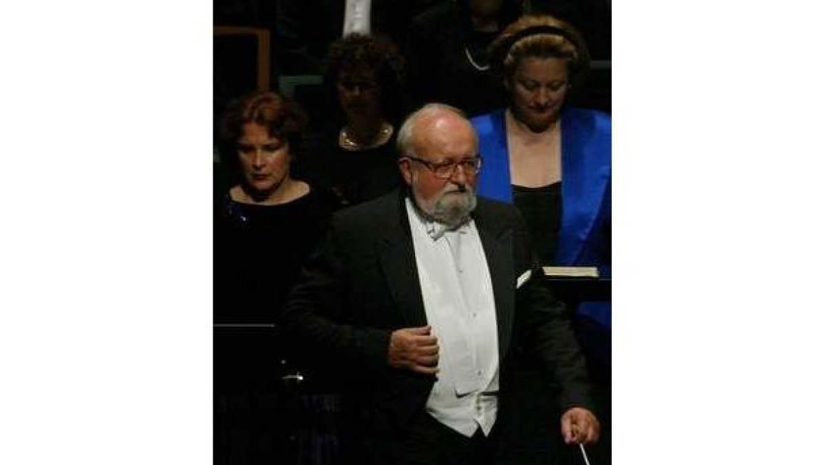 Imagen de archivo de Penderecki en el Auditorio Ciudad de León