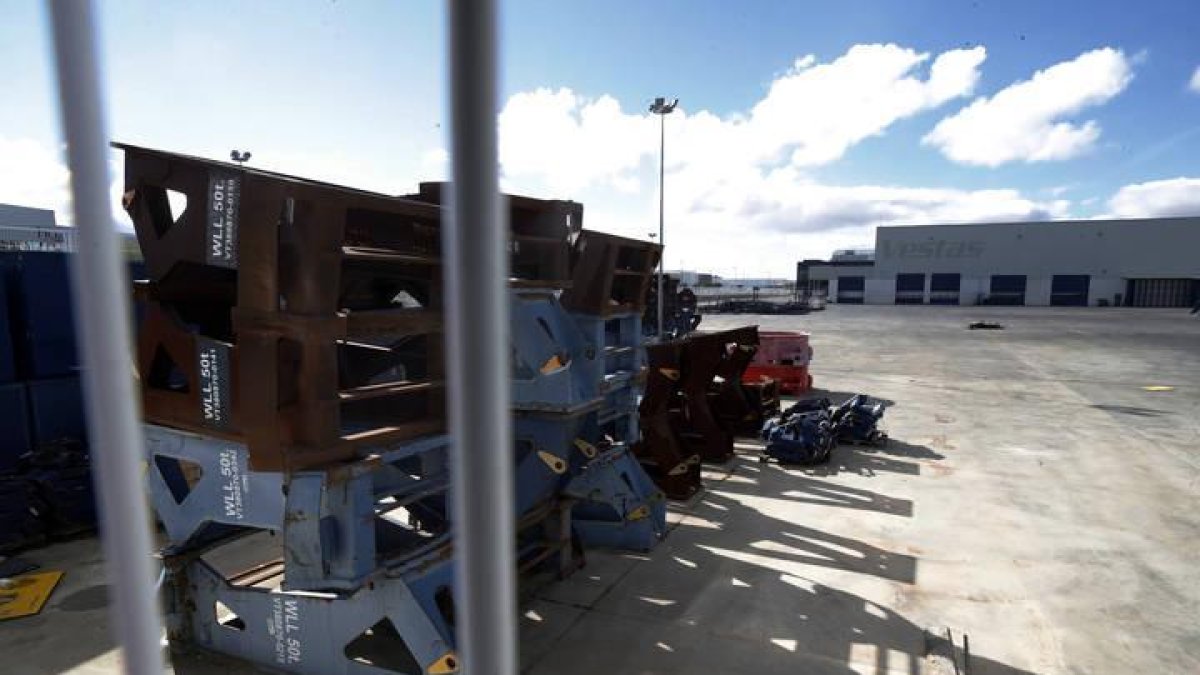 Imagen de la fábrica que Vestas tenía en Villadangos del Páramo