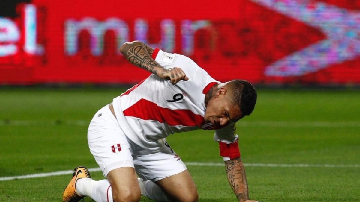 Paolo Guerrero, durante un partido.