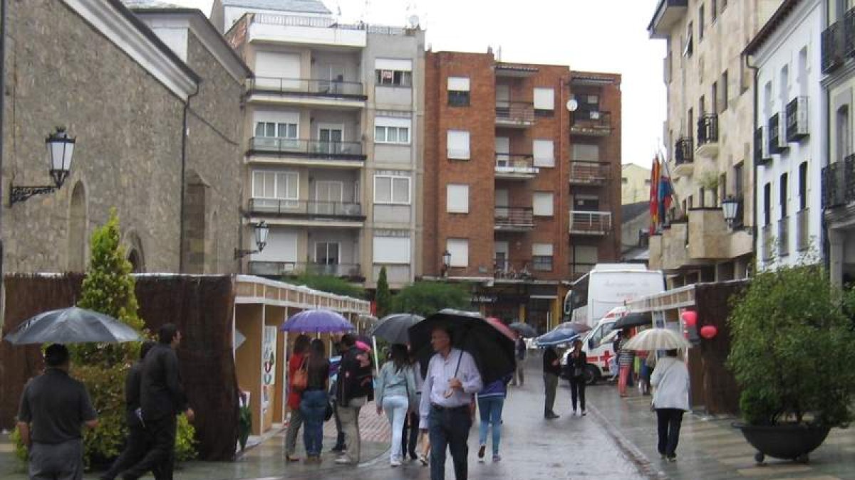 La lluvia estropeó la asistencia de público a la Feria.