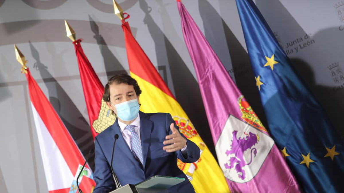 Alfonso Fernández Mañueco, presidente de la Junta, en un acto público. ANA F. BARREDO