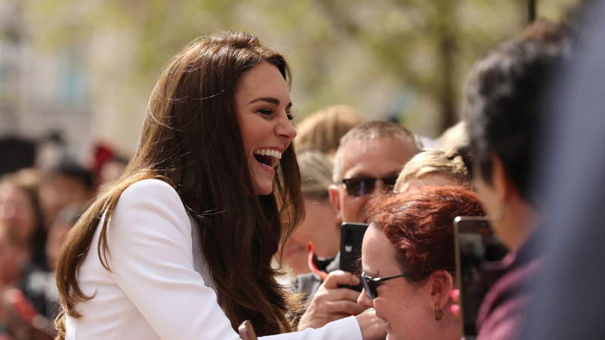 La princesa de Gales, ayer en Londres. CATHAL MCNAUGHTON