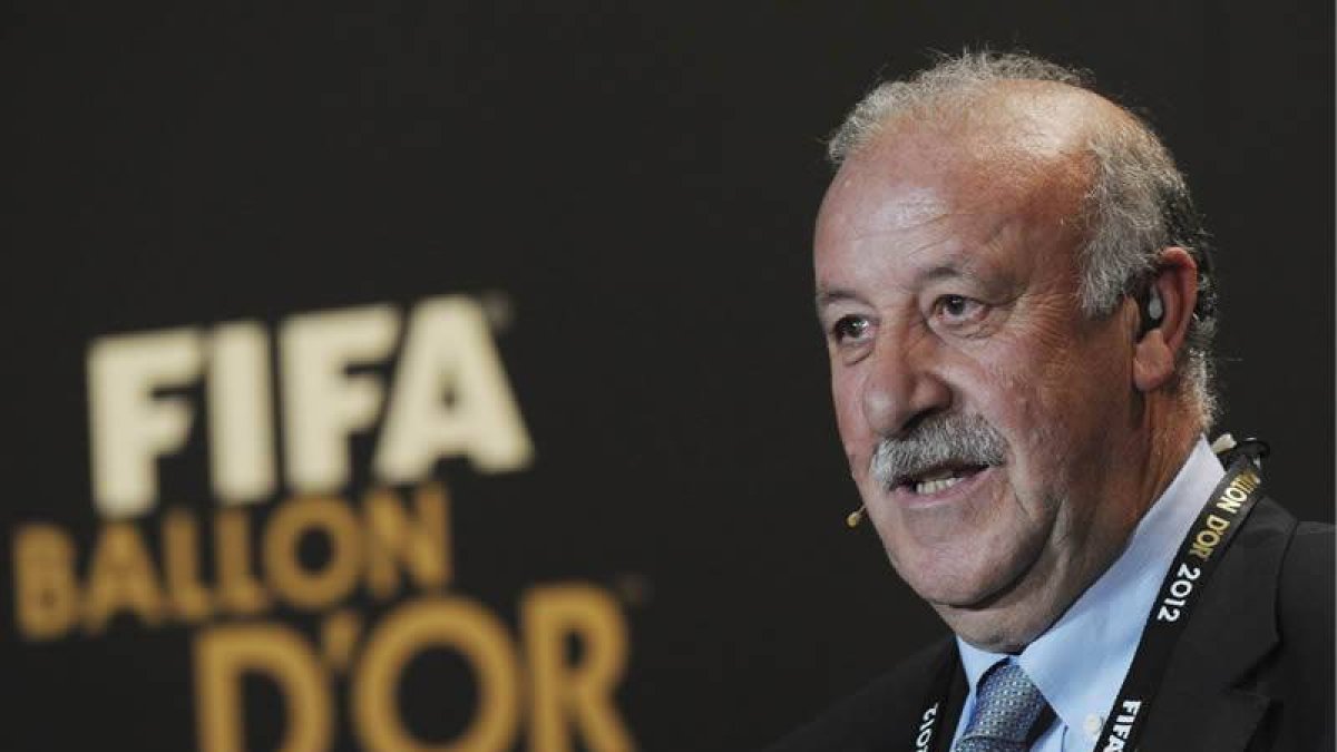 El entrenador español Vicente del Bosque durante la gala del Balón de Oro celebrada en Zúrich.