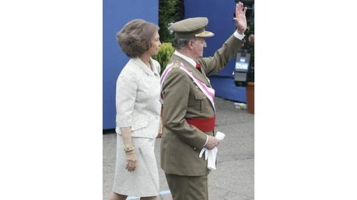 Los Reyes, en su última visita el Día de las Fuerzas Armadas.