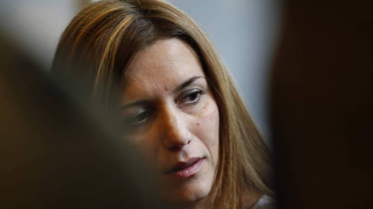 Silvia Brugos se mostró serena antes del juicio y durante su declaración.