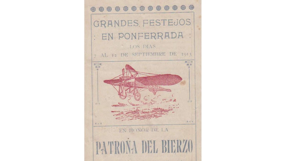 Programa de las fiestas de 1913, cortesía de Jesús Courel.