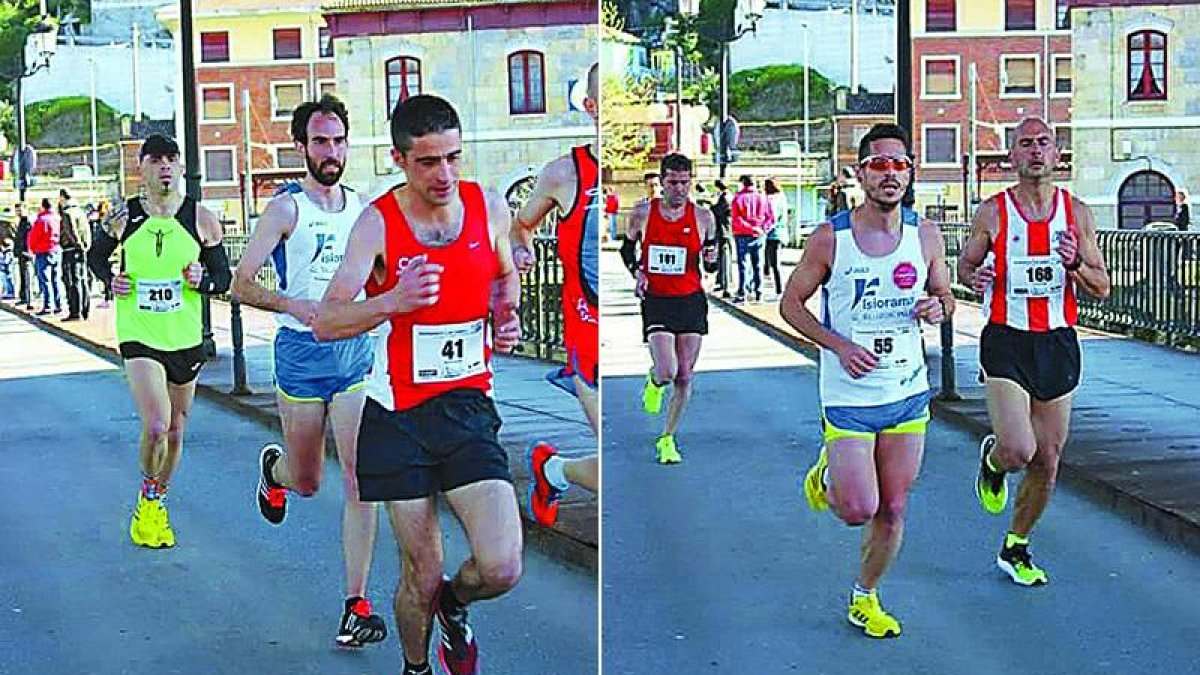 Saúl Rodríguez y Óscar Cañibano firmaron una destacada actuación en la prueba de Langreo.