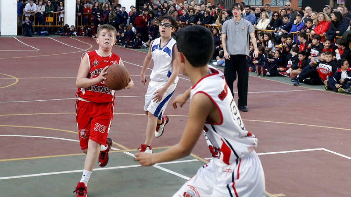 El Colegio Leonés A se enfrentó a un combinado formado por jugadores del resto de equipos. MARCIANO
