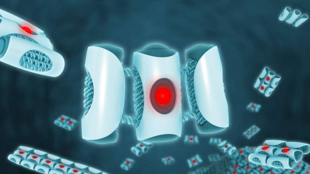 Configuraciones de ‘nanobots’ compuestos por piezas denominadas ‘PolyBricks’ que se ensamblan a sí mismas. unw¡sw