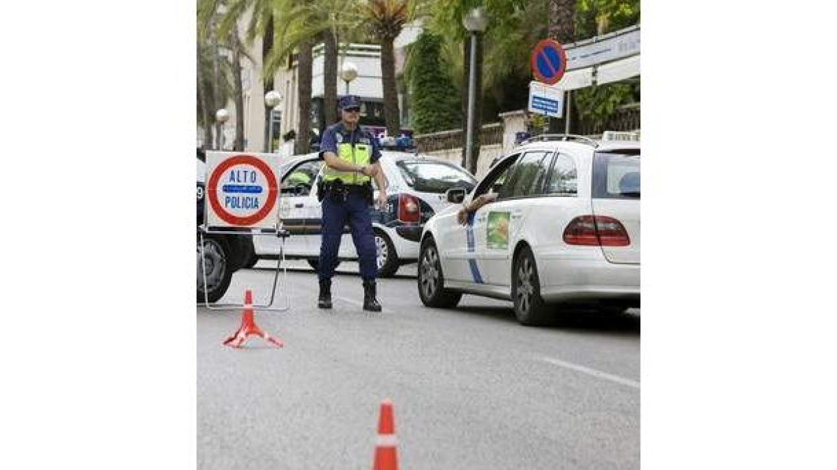 La policía ha intensificado los controles en Palma.