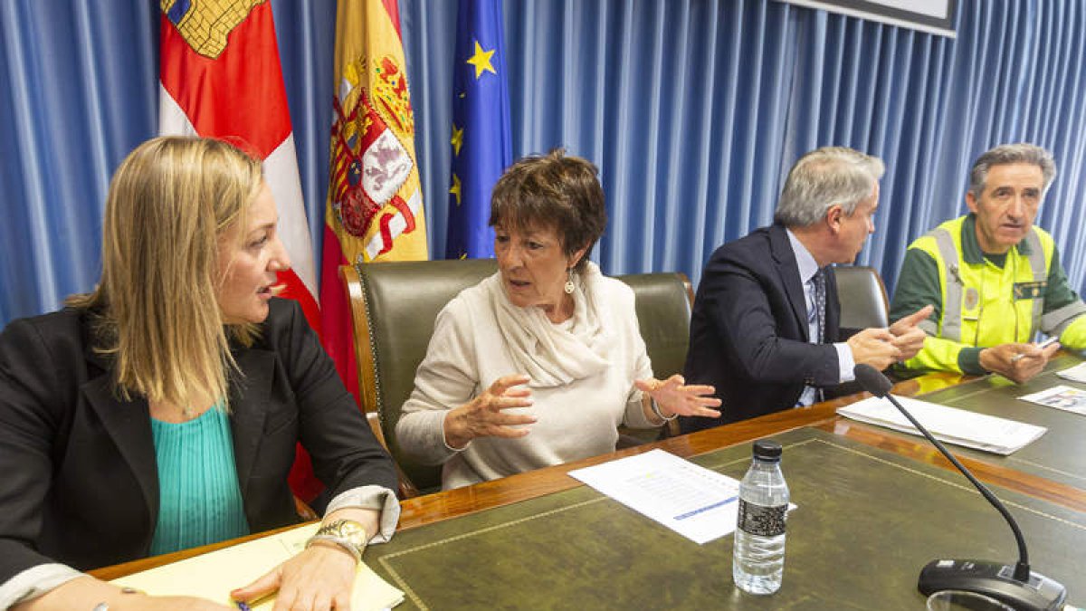 Presentación de la campaña informativa ‘Seguridad vial laboral’. DOS SANTOS