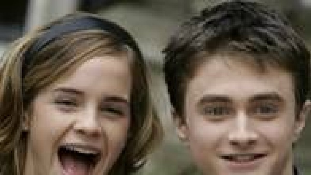 Los actores Emma Watson y Daniel Radcliffe, protagonistas de la saga Potter
