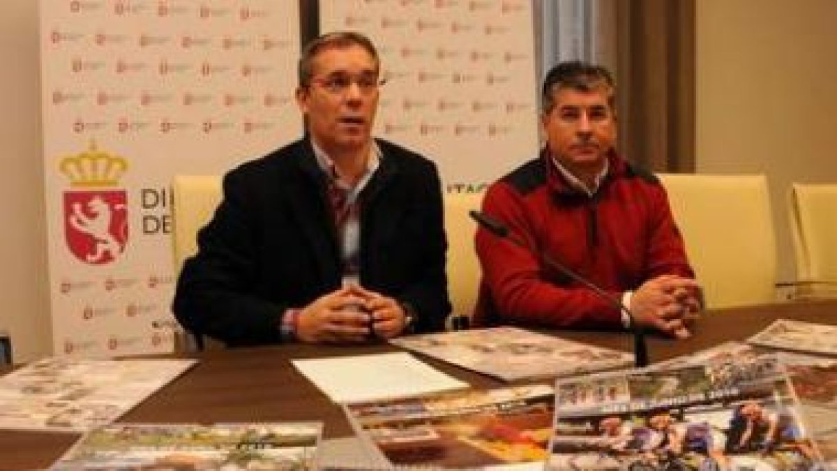 López Benito y Javier Quintana durante la presentación.