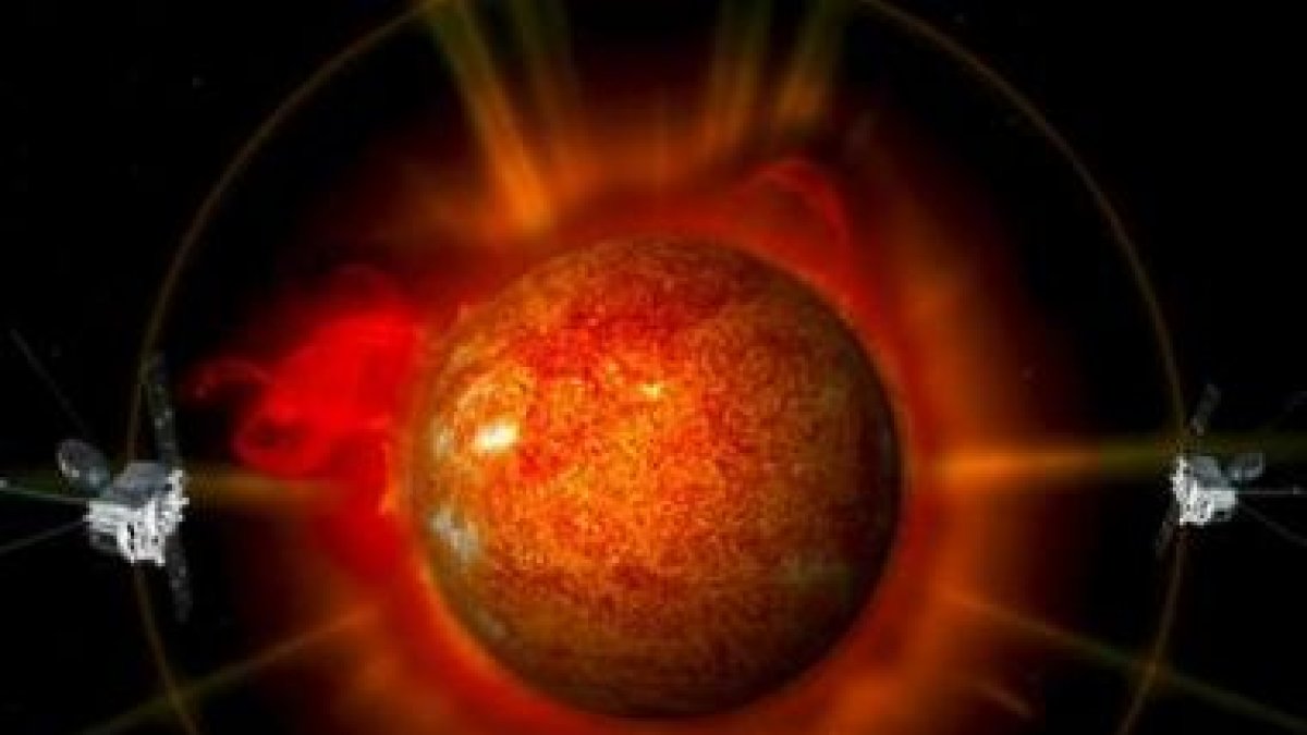 Fotografía facilitada por la NASA de la superficie solar y su atmósfera.