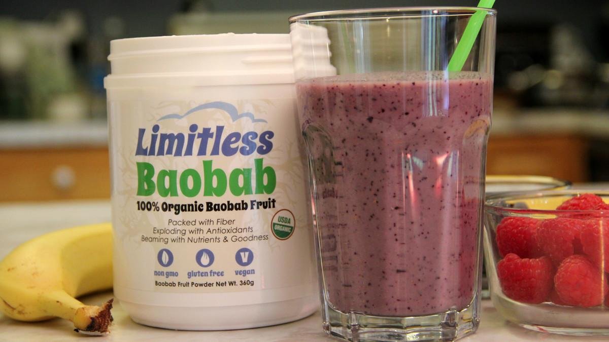 Batido de baobab de la marca Limitless Good.