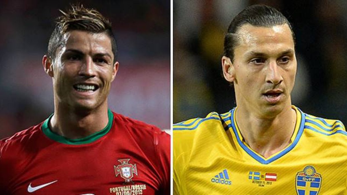Cristiano Ronaldo y Zlatan Ibrahimovic.