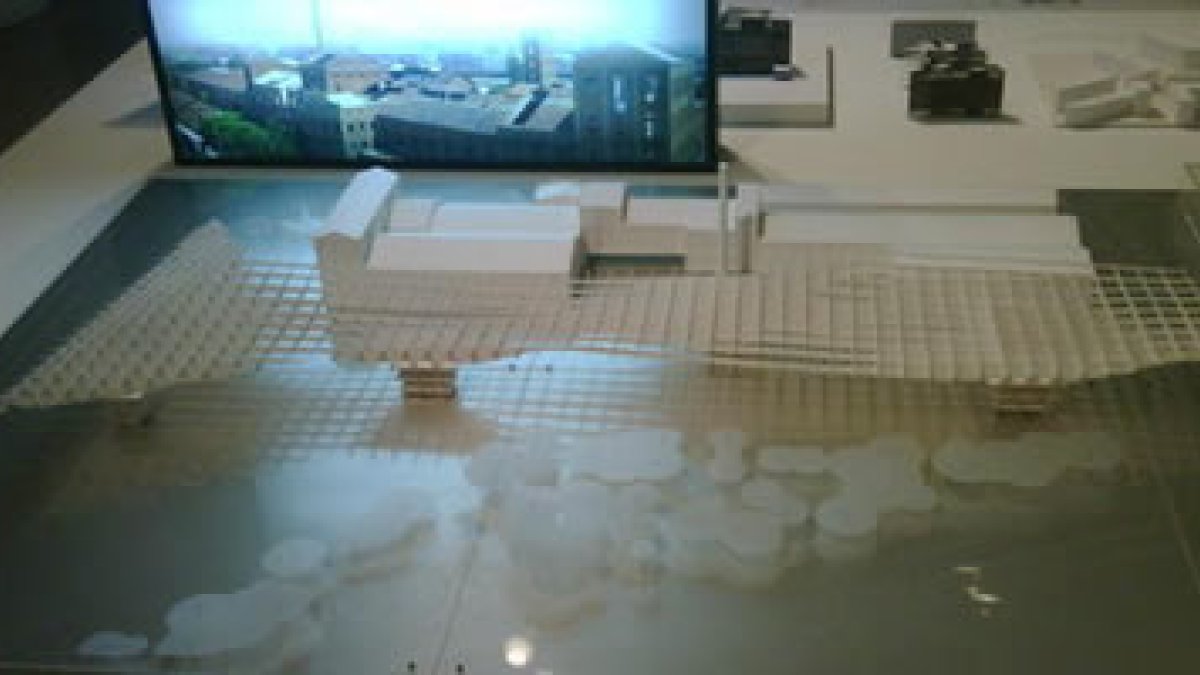 Maqueta del proyecto del Palacio de Congresos.