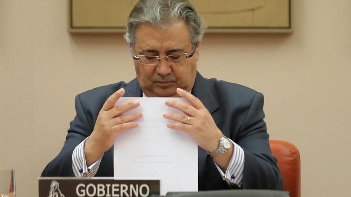 El ministro del Interior, Juan Ignacio Zoido, en una imagen de enero, en el Congreso.