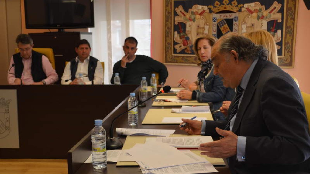 Alonso, durante su intervención en el último pleno. MEDINA